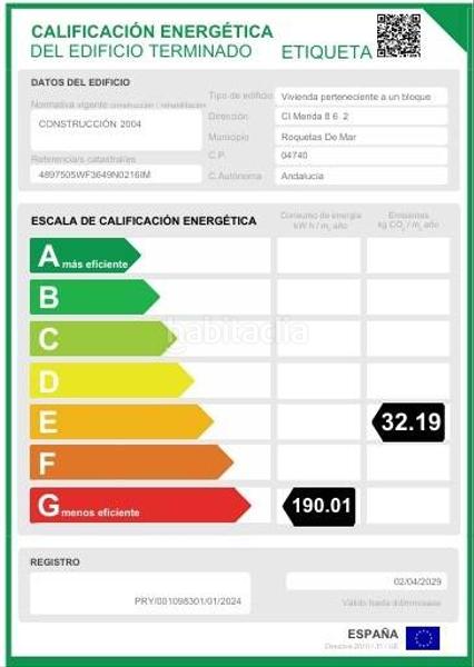 Foto c048c2fe-87b6-4412-b647-143b8bcba2e0. Attico con riscaldamento parcheggio piscina in Las Salinas Roquetas de Mar