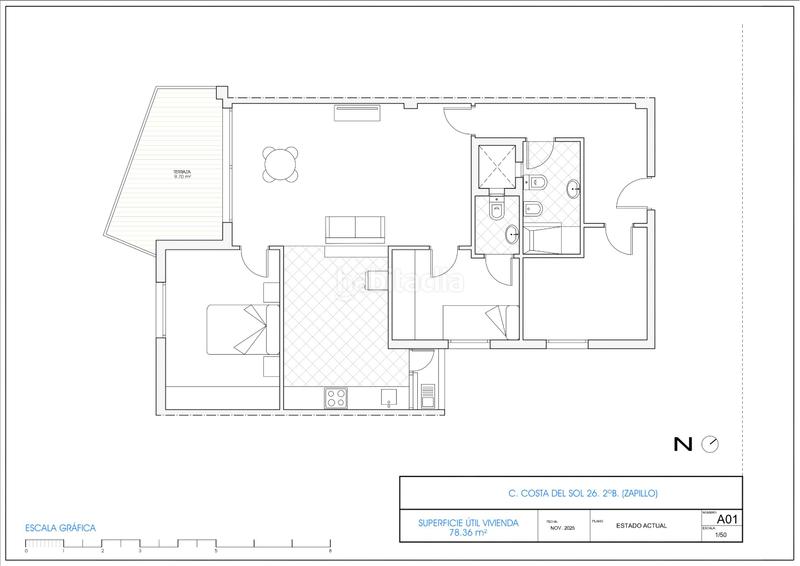 Foto 1033b3fe-98e7-46f8-85fd-2e310f2a6b39. Lloguer pis a calle costa del sol 26 a Ciudad Jardín - Tagarete - El Zapillo Almería