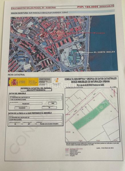 Foto 6222fb0b-146b-4819-9104-f5b888fdafbb. Terreno residencial gran parcela con mas de 400 metros con casa en la cuesta del rayo en Algeciras