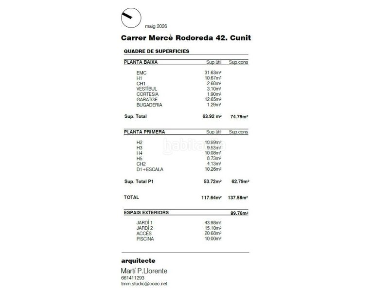 Foto b93c2c5f-ddde-4a44-8abb-08f3caa666d1. Casa amb aparcament a Cunit residencial Cunit