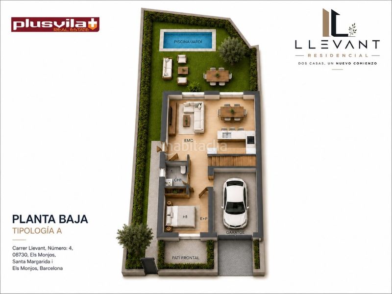 Foto 8c3d6d5e-767b-4093-b4da-7ae520423e54. Casa llevant residencial casas de obra nueva con jardín privado y piscina opcional desde 300.000 en Santa Margarida i els Monjos