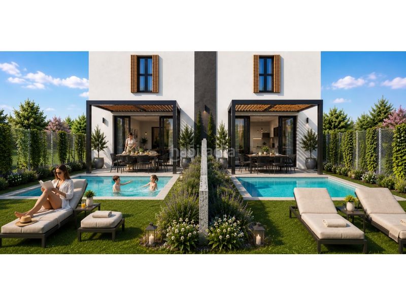 Foto ead0b93e-6642-4531-b05f-d1e8e2bc180a. Casa llevant residencial casas de obra nueva con jardín privado y piscina opcional desde 300.000 en Santa Margarida i els Monjos
