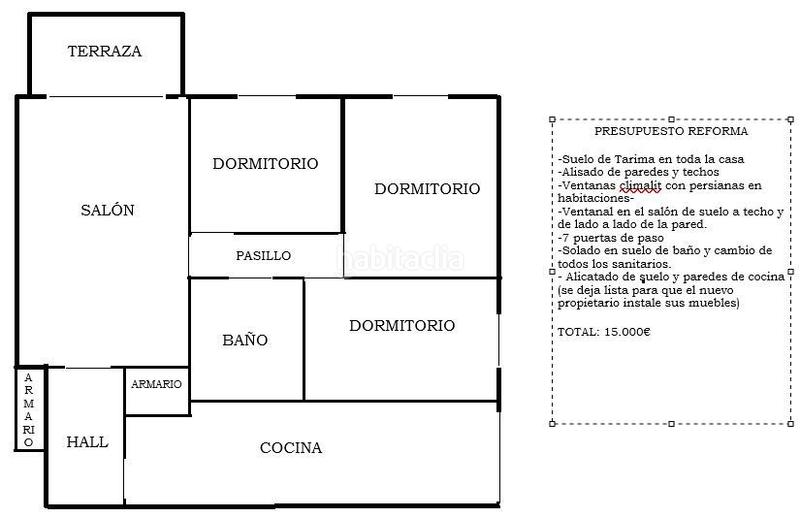 Foto 40da2dd9-a563-4ab2-a3ca-ce3b76cc6856. Piso amplio piso a reformar en el centro con 3 habitaciones, piscina y parking en Torremolinos
