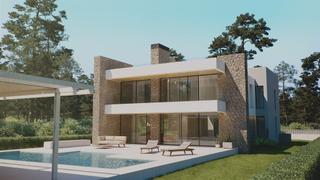 Chalet in Port de Pollença. Villa de lujo en venta con piscina en construcción en llenaire,