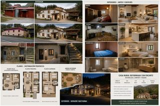 Masia a Lugar villanueva de sorriba 16. Casa de pueblo con finca en el concejo de tineo