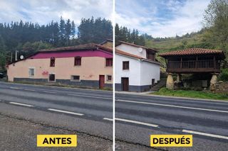Masia a Lugar villanueva de sorriba 16. Casa de pueblo con finca en el concejo de tineo