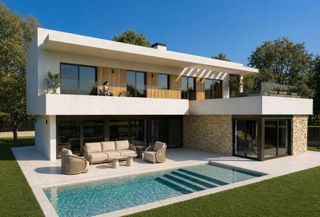 Casa a La Plana. Chalet unifamiliar con piscina en la plana  sitges.