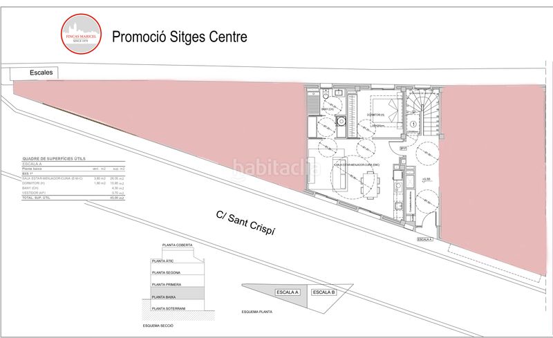 Foto fc6a06f3-4865-4aed-bbbd-3cc99e5a5431. Pis 57m<sup>2</sup> amb calefacció aparcament a Centre Sitges