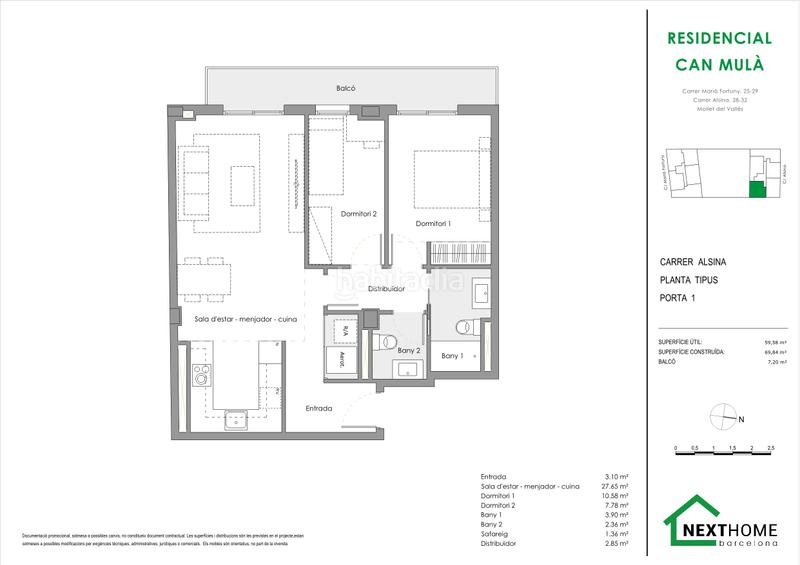 Foto 88063b0c-584b-4603-a9ef-3a0d2d671de7. Piso 70m<sup>2</sup> en carrer d'alsina 30 en Estació del Nord Mollet del Vallès