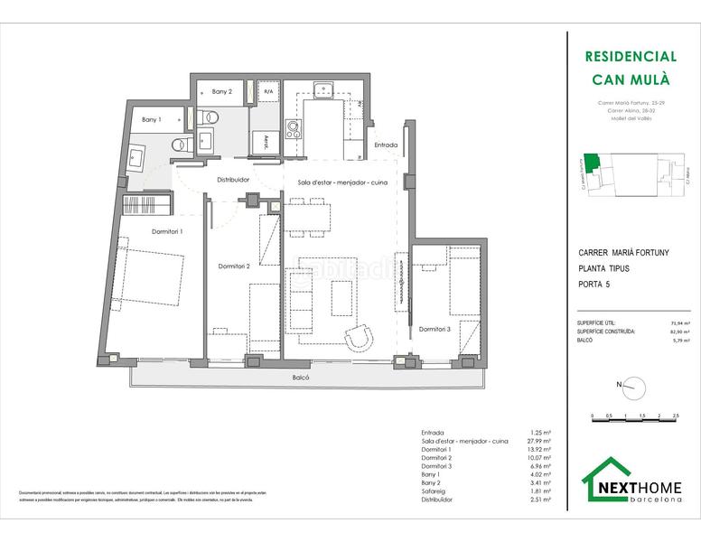 Foto 07cba443-29e3-4e84-8d3a-442acc22ead4. Flat 82m<sup>2</sup> in carrer d'alsina 30 in Estació del Nord Mollet del Vallès