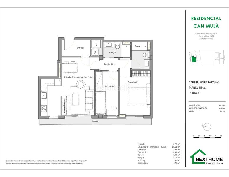 Foto ea9127f5-a67b-4516-a50f-4b16e99f537c. Appartement 70m<sup>2</sup> dans carrer d'alsina 30 dans Estació del Nord Mollet del Vallès