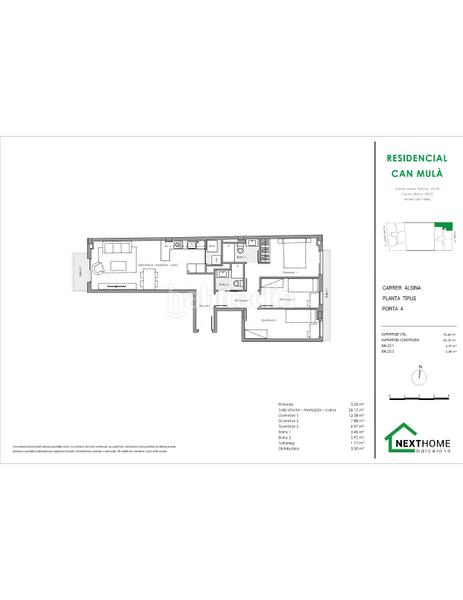 Foto e2647f0c-0be5-40cb-8958-f50069ff93f4. Piso 83m<sup>2</sup> en carrer d'alsina 30 en Estació del Nord Mollet del Vallès