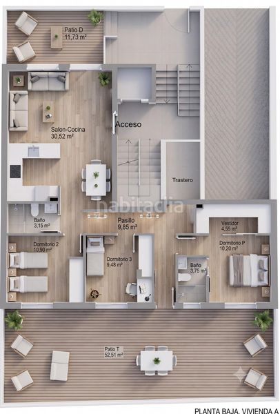 Foto f75f9409-4306-48b0-a235-9b2732171165. Pis a Residencial Triana - Barrio Alto Gabias (Las)