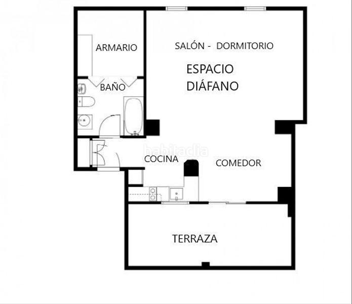 Foto b7ba0a7b-124f-476a-9494-60f1e65a6245. Dachwohnung mit heizung in La Goleta - San Felipe Neri Málaga