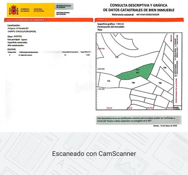 Foto f5a74eee-7250-4ed0-8287-9b1d44d59aaa. Finca rústica a Chulilla