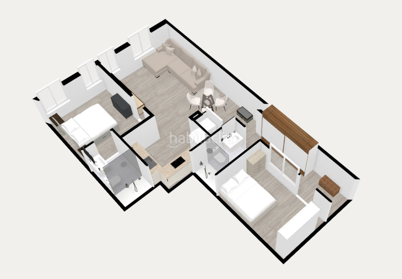 Foto e8aa6d21-7321-4843-8532-f52173bbe6ab. Piso  reformado en calle apodaca . en Barris Marítims Tarragona