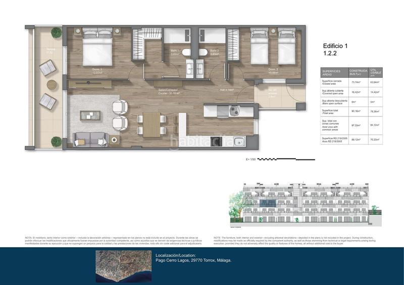Foto 27cf26fc-35bd-40c7-879d-daa95c617718. Apartamento las viviendas son pasantes ventilación cruzada , con amplias terrazas , salón con cocida incorpora en Torrox