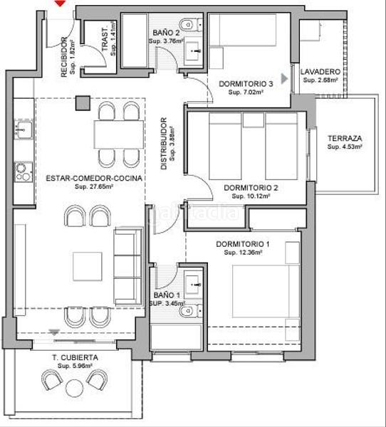 Foto 300f464d-7c6a-4702-9b30-ad79690f93a4. Piso  con terraza, aparcamiento y trastero en Fuengirola