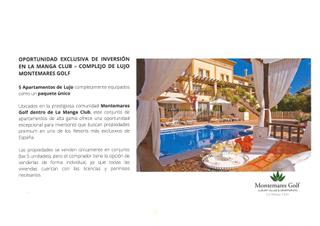Apartament a La Manga Club. Complejo de 5 apartamentos de  lujo en la manga club
