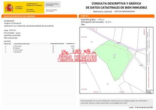 Finca rústica a Hondón de las Nieves. Se vende terreno rural para construir en hondon de las nieves