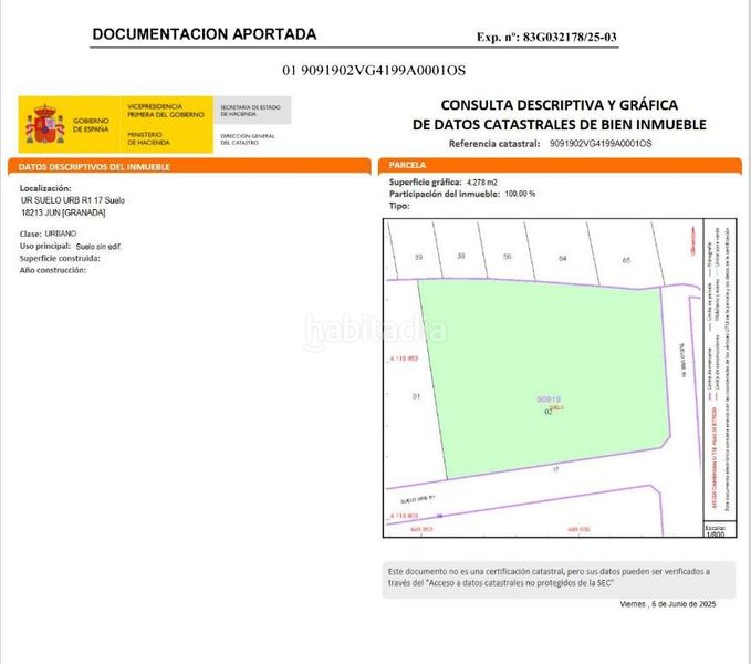 Foto 77c8346d-abe3-4495-9597-95a266db5b5d. Terreny residencial a Jun