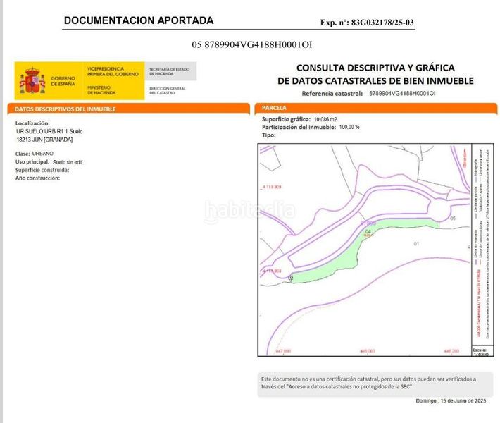 Foto ea803147-3dc8-44c6-9e7d-68acd5746127. Terreny residencial a Jun