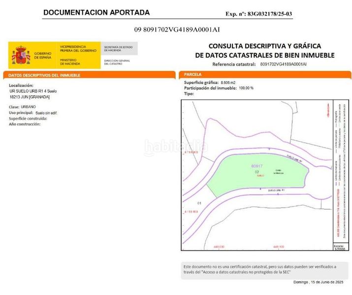 Foto f30e0eea-738a-4812-96b2-4280ee4428de. Terreny residencial a Jun