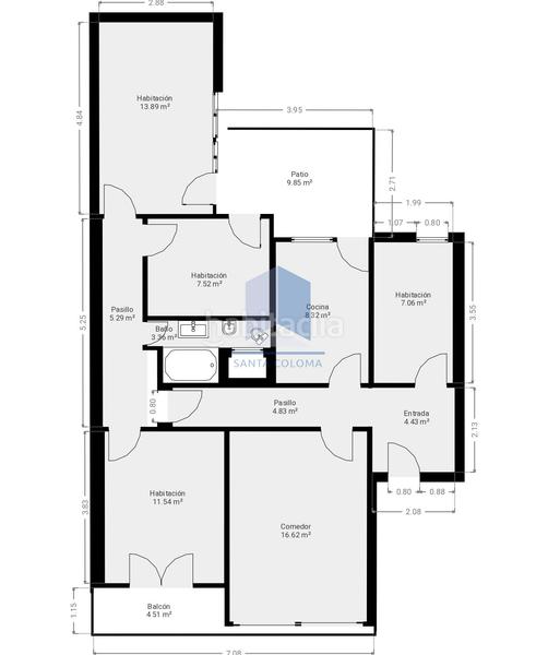 Foto 7422279d-57ad-4c53-b7ee-8fbec59a68b7. Piso en Centre Santa Coloma de Gramenet