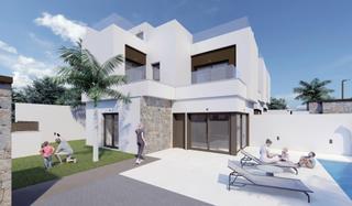 Maison jumelée à Benijófar. Villa adosada de 3 dorm.con sótano y piscina privada en benijófa