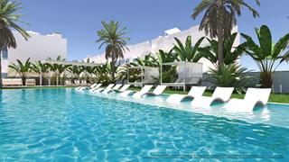 Attique à Torre de la Horadada. Bungalow de planta alta de 3 dormitorios con solarium privado a