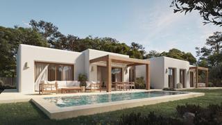 Chalet à Cala Advocat-Baladrar. Villa de 3 dormitorios de estilo mediterráneo a la venta en la f