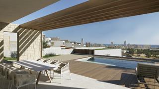 Chalet in Balcón de Finestrat-Terra Marina. Villa de 4 dormitorios con fabulosas vistas al skyline de benido