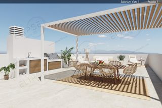 Casa a San Pedro del Pinatar. Apartamento de planta alta con 1 dormitorio y solarium privado a