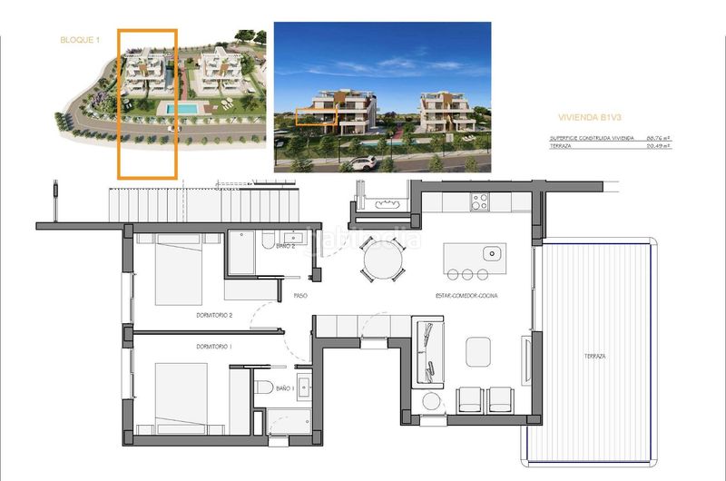 Foto 132a3885-7f28-4747-b042-fd2f14123502. Apartament amb aparcament piscina a Hacienda del Álamo Golf Fuente Álamo de Murcia
