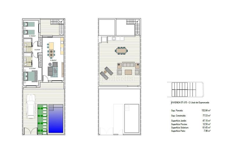 Foto c1517984-1e83-4d96-bbd9-3581b8723665. Casa adossada amb aparcament piscina a San Javier San Javier