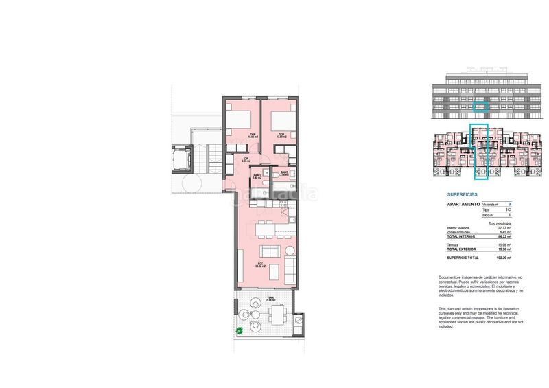 Foto 596f2ce8-ab59-4da6-aa41-835272171341. Apartament amb calefacció aparcament piscina a Mar Menor golf Torre - Pacheco