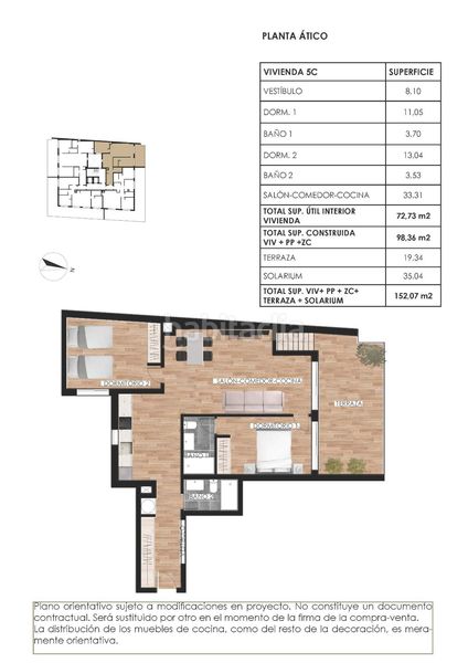 Foto b7cb2dfc-16ff-4213-ae93-486f788fad1f. Àtic amb aparcament piscina a Parque de las Naciones Torrevieja