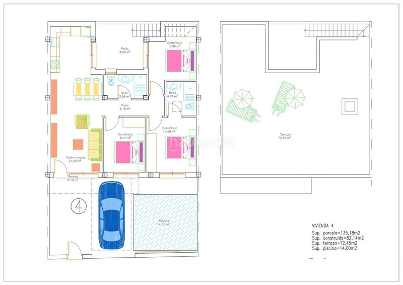 Foto f0e88352-2110-474d-b430-f1fa7fb15808. Casa adossada amb aparcament piscina a Jerónimo y Avileses Murcia