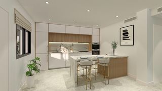 Haus in Los Peñascos-El Salero-Los Imbernones. Moderno bungalow de planta baja con 2 dormitorios y jardin en ve