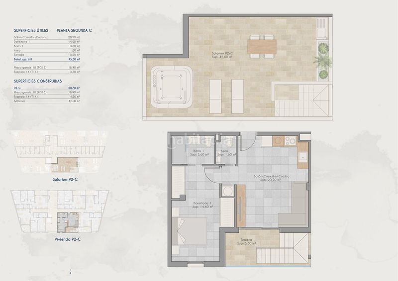 Foto 1ba60461-e1f5-44a1-a175-783b8956dce5. Ático  de nueva construcción con 1 dormitorio a escasos metros de la playa en venta en San Pedro del Pinatar