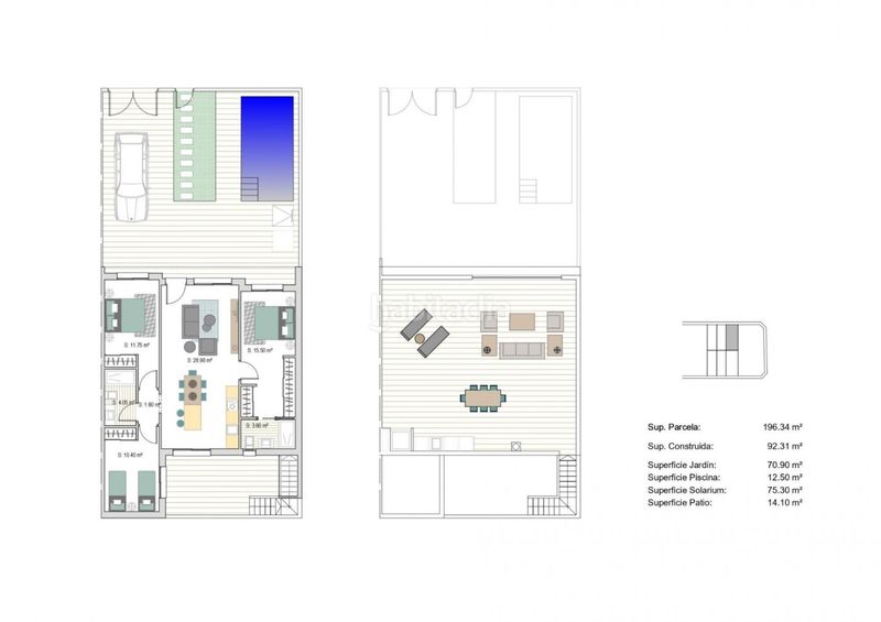 Foto f64eeb85-2a84-4afb-9930-24dae023b93b. Casa adossada amb aparcament piscina a San Javier San Javier
