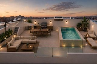 Àtic a Las Azaleas-Alkadir. Ático de 3 dormitorios con solarium y piscina privada a 900m. de