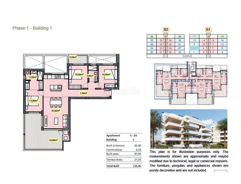 Foto e1a171c7-17a7-4acb-aad4-bddd6c1c64d0. Apartament amb calefacció aparcament piscina a Mar Menor golf Torre - Pacheco