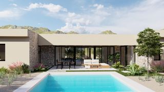 Chalet in Yecla. Fantástica villa en una sola planta con 6 dormitorios y piscina
