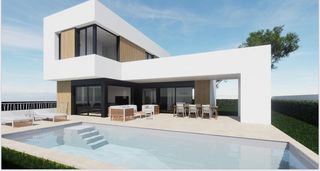 Chalet en Balcón de Finestrat-Terra Marina. Villa de 4 dormitorios con piscina privada y espectaculares vist