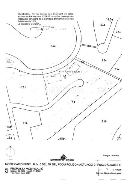 Foto 1c0c4c6f-c1d3-4f82-9e82-ac4e44a13180. Terreno residencial en puig d&#39;aligues 35 fantástica parcela en Montjuïc, para construir 1.270m2 repartidos en 2 edificios con un máximo de 8 viviendas en Girona