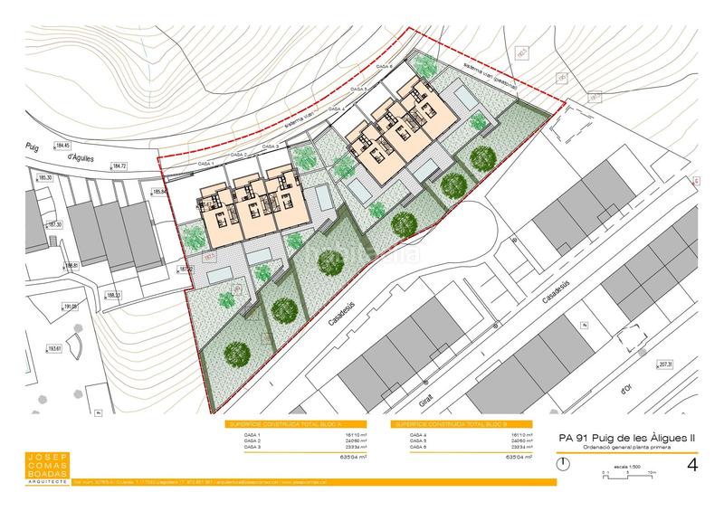 Foto e1bb5539-7748-4239-946e-54556a3cfdf1. Terreno residencial en puig d&#39;aligues 35 fantástica parcela en Montjuïc, para construir 1.270m2 repartidos en 2 edificios con un máximo de 8 viviendas en Girona