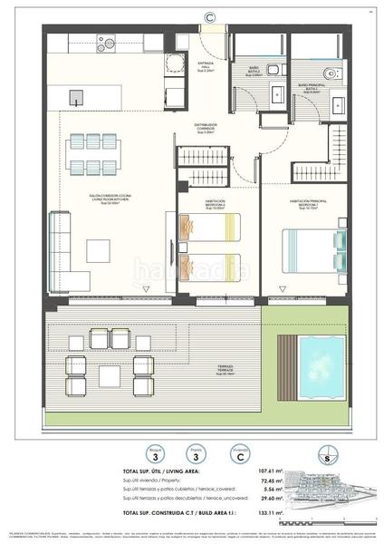 Foto 5a9d9ee0-cd0a-4fdf-a45b-ade2df9f2141. Apartment with pool in balcón de Finestrat-terra marina Finestrat