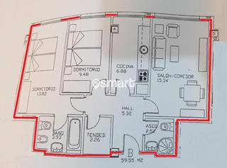 Pis  Monsacro. Piso 2 dormitorios, garaje y trastero en zona corte ingles