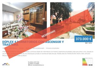 Flat  De pablo neruda. Dúplex 4 dormitorios con ascensor y trastero.